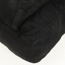 PRADA Shoulder Bag Nylon Silver Black Auth 158486-17