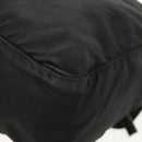 PRADA Shoulder Bag Nylon Silver Black Auth 158486-19