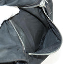 PRADA Shoulder Bag Nylon Silver Black Auth 158486-21