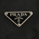 PRADA Shoulder Bag Nylon Silver Black Auth 158486-22