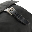 PRADA Shoulder Bag Nylon Silver Black Auth 158486-9