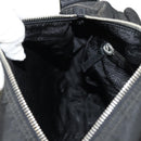 PRADA Shoulder Bag Nylon Silver Black Auth 158486-29
