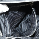 PRADA Shoulder Bag Nylon Silver Black Auth 158486-31