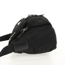 PRADA Shoulder Bag Nylon Silver Black Auth 158486-4