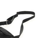 PRADA Shoulder Bag Nylon Silver Black Auth 158487-15