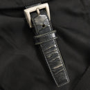 PRADA Shoulder Bag Nylon Silver Black Auth 158487-9