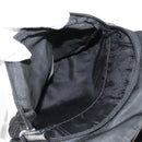 PRADA Shoulder Bag Nylon Silver Black Auth 158487-25