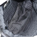 PRADA Shoulder Bag Nylon Silver Black Auth 158487-10