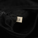 PRADA Shoulder Bag Nylon Silver Black Auth 158487-11