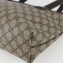 GUCCI GG Supreme Tote Bag PVC Leather Beige 211138 Auth 158488-8