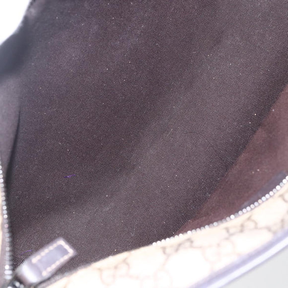 GUCCI GG Supreme Tote Bag PVC Leather Beige 211138 Auth 158488