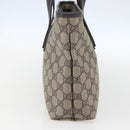 GUCCI GG Supreme Tote Bag PVC Leather Beige 211138 Auth 158488-3