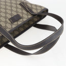 GUCCI GG Supreme Tote Bag PVC Leather Beige 211138 Auth 158488-7