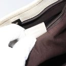 GUCCI GG Supreme Tote Bag PVC Beige Silver 114595 Auth 158492-12