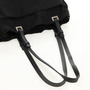 PRADA Tote Bag Nylon Black Silver Auth 158494-7