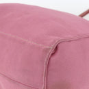 PRADA Tote Bag Canvas Pink Auth 158495-10