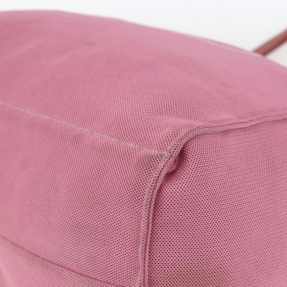 PRADA Draagtas Canvas Roze Auth 158495
