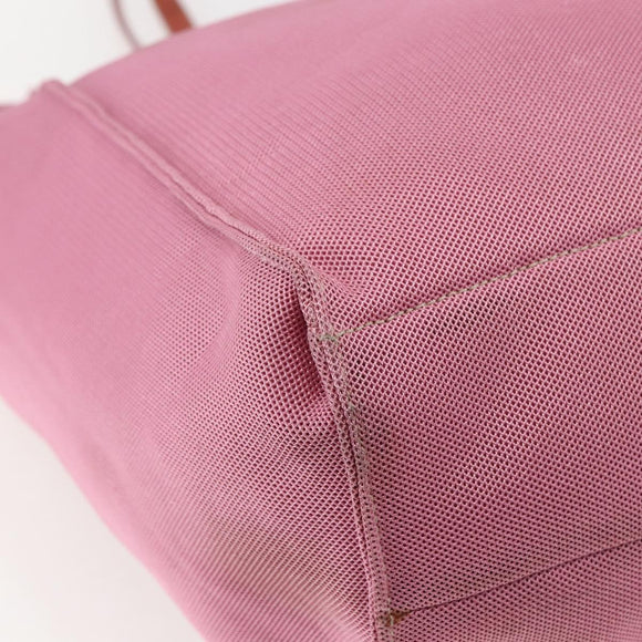 PRADA Draagtas Canvas Roze Auth 158495