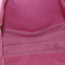 PRADA Tote Bag Canvas Pink Auth 158495-15