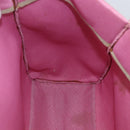PRADA Tote Bag Canvas Pink Auth 158495-16