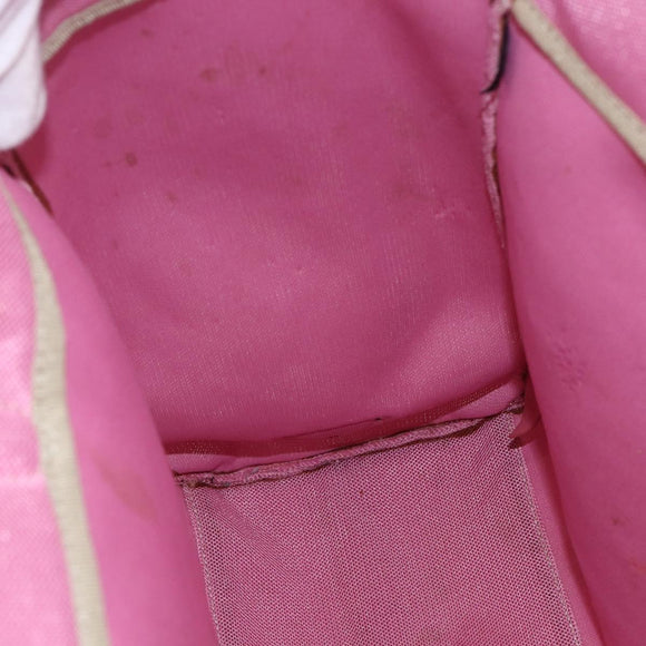 PRADA Tote Bag Canvas Pink Auth 158495