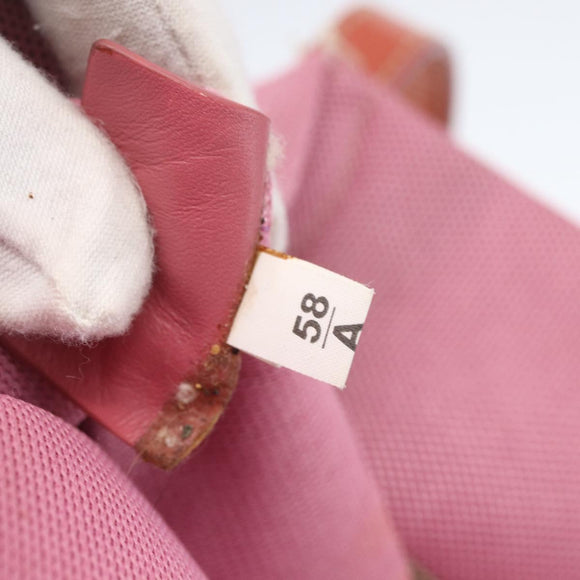 PRADA Tote Bag Canvas Pink Auth 158495