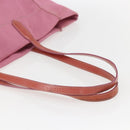 PRADA Tote Bag Canvas Pink Auth 158495-7