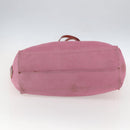 PRADA Tote Bag Canvas Pink Auth 158495-9