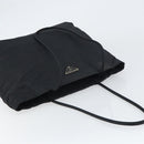 PRADA Tote Bag Nylon Black Silver Auth 158496-6