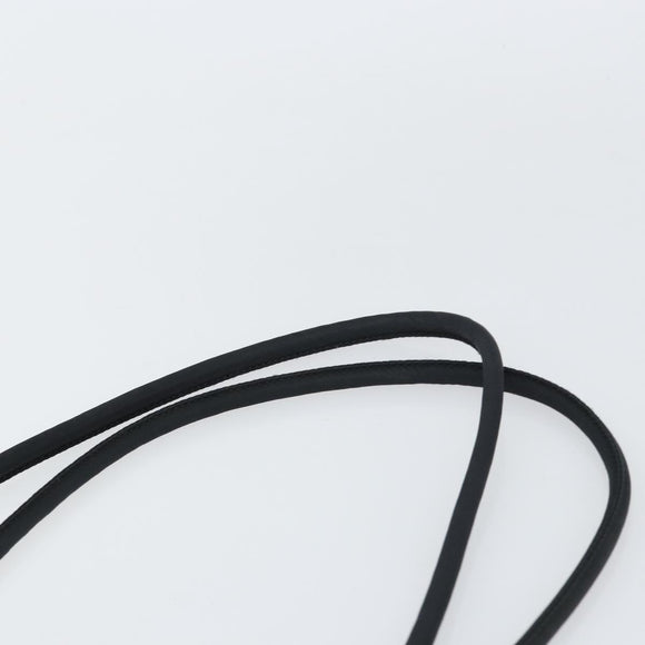 PRADA Tote Bag Nylon Black Silver Auth 158496