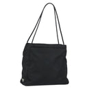 PRADA Tote Bag Nylon Black Silver Auth 158497-1