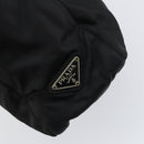 PRADA Tote Bag Nylon Black Silver Auth 158497-10