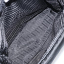 PRADA Tote Bag Nylon Black Silver Auth 158497-11