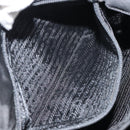 PRADA Tote Bag Nylon Black Silver Auth 158497-22