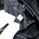 PRADA Tote Bag Nylon Black Silver Auth 158497-12