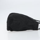 PRADA Tote Bag Nylon Black Silver Auth 158497-3