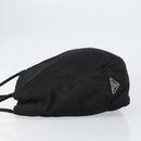 PRADA Tote Bag Nylon Black Silver Auth 158497-4