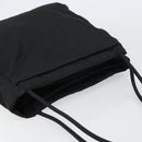 PRADA Tote Bag Nylon Black Silver Auth 158497-6