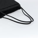 PRADA Tote Bag Nylon Black Silver Auth 158497-7