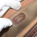 GUCCI GG Supreme Boston Bag PVC Old Gucci Beige Gold Auth 158499-12