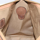 GUCCI GG Supreme Boston Bag PVC Old Gucci Beige Gold Auth 158499-20