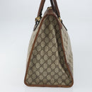 GUCCI GG Supreme Boston Bag PVC Old Gucci Beige Gold Auth 158499-4