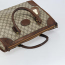 GUCCI GG Supreme Boston Bag PVC Old Gucci Beige Gold Auth 158499-6
