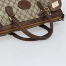 GUCCI GG Supreme Boston Bag PVC Old Gucci Beige Gold Auth 158499-7