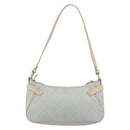 Salvatore Ferragamo Shoulder Bag Leather PVC Light Blue Gold Auth 158503-3