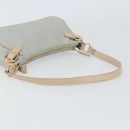 Salvatore Ferragamo Shoulder Bag Leather PVC Light Blue Gold Auth 158503-7