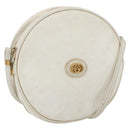 GUCCI Micro GG Supreme Shoulder Bag Leather White Gold 007 115 0088 Auth 158504-1
