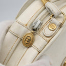 GUCCI Micro GG Supreme Shoulder Bag Leather White Gold 007 115 0088 Auth 158504-14