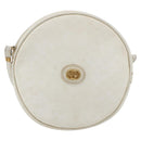 GUCCI Micro GG Supreme Shoulder Bag Leather White Gold 007 115 0088 Auth 158504-2