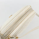 GUCCI Micro GG Supreme Shoulder Bag Leather White Gold 007 115 0088 Auth 158504-6